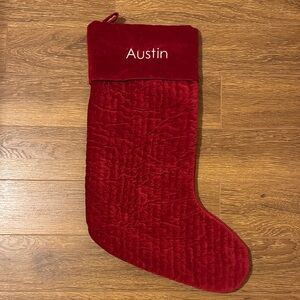 Pottery Barn Channel quilted stocking